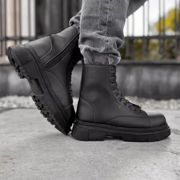 بوت مردانه برشکا مشکی کد 27859