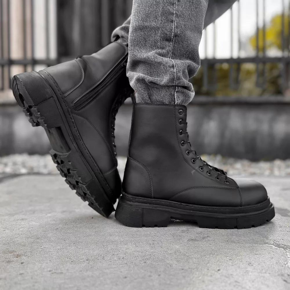 بوت مردانه برشکا مشکی کد 27859