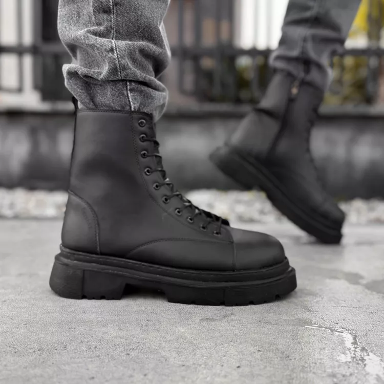 بوت مردانه برشکا مشکی کد 27859