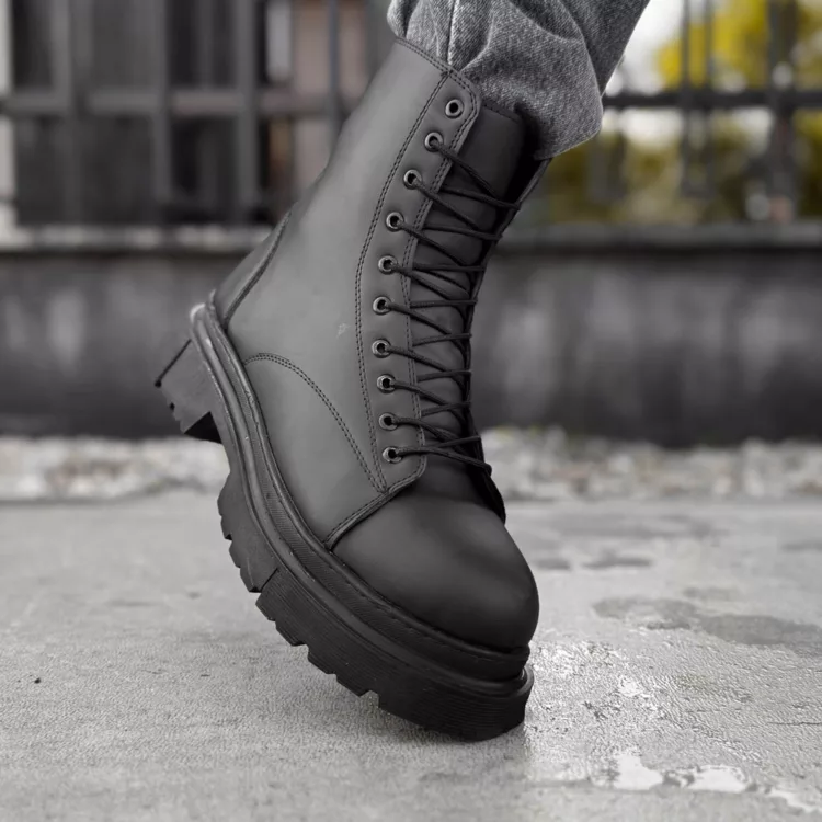 بوت مردانه برشکا مشکی کد 27859