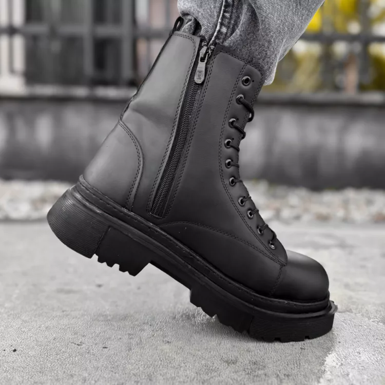 بوت مردانه برشکا مشکی کد 27859