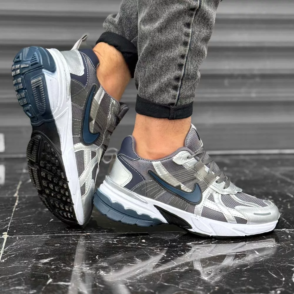 کتانی مردانه نایک V2K خاکستری کد 28060