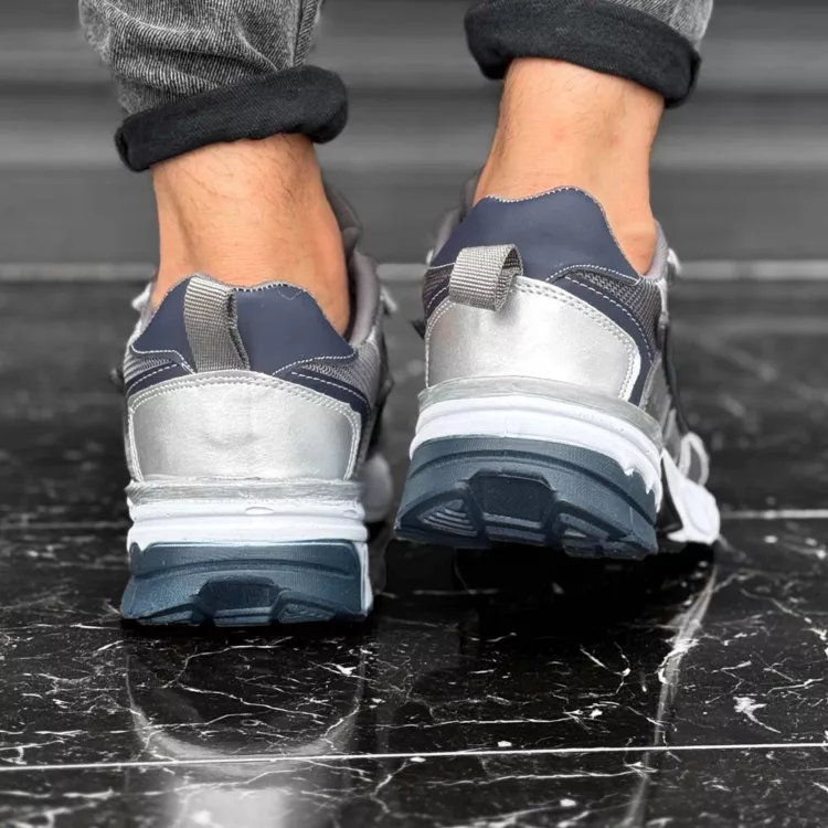 کتانی مردانه نایک V2K خاکستری کد 28060