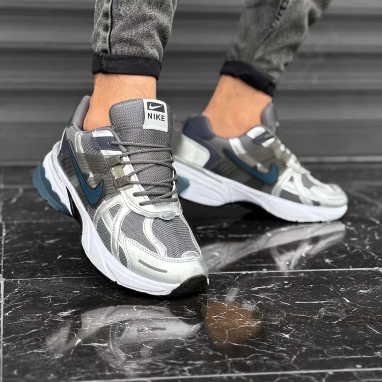 کتانی مردانه نایک V2K خاکستری کد 28052