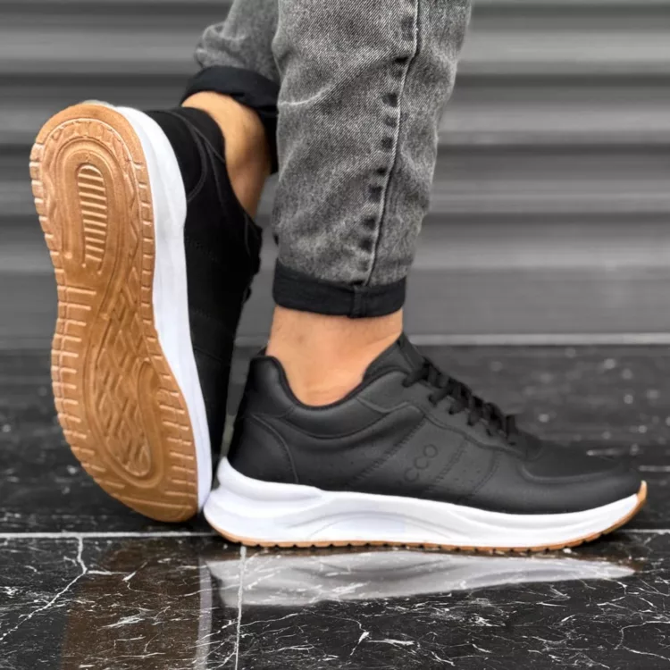 کتانی مردانه اکو  مشکی کد 28062