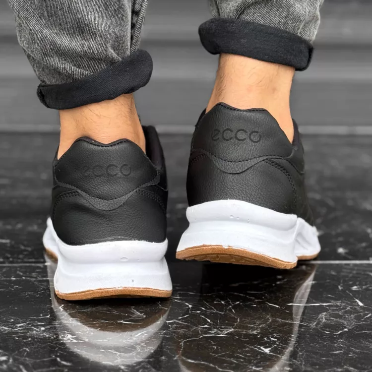 کتانی مردانه اکو مشکی کد 28062