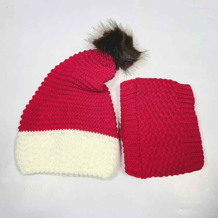 ست شال گردن و کلاه بابانوئل