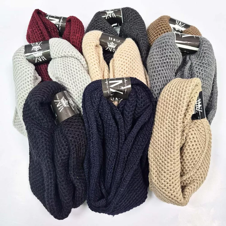 شال گردن بافتنی مدل رینگی