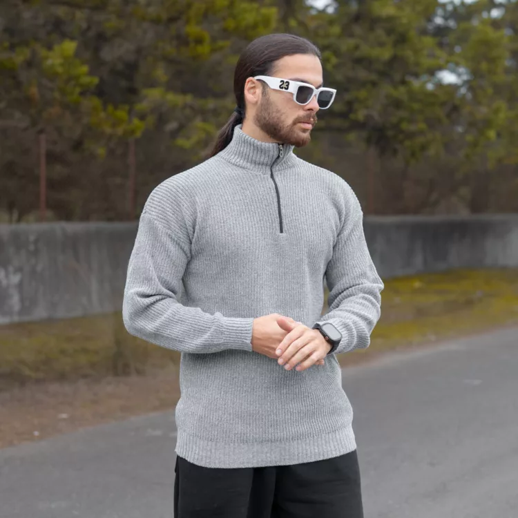 بافت مردانه نیم زیپ کد 28239