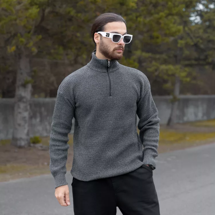 بافت مردانه نیم زیپ کد 28239