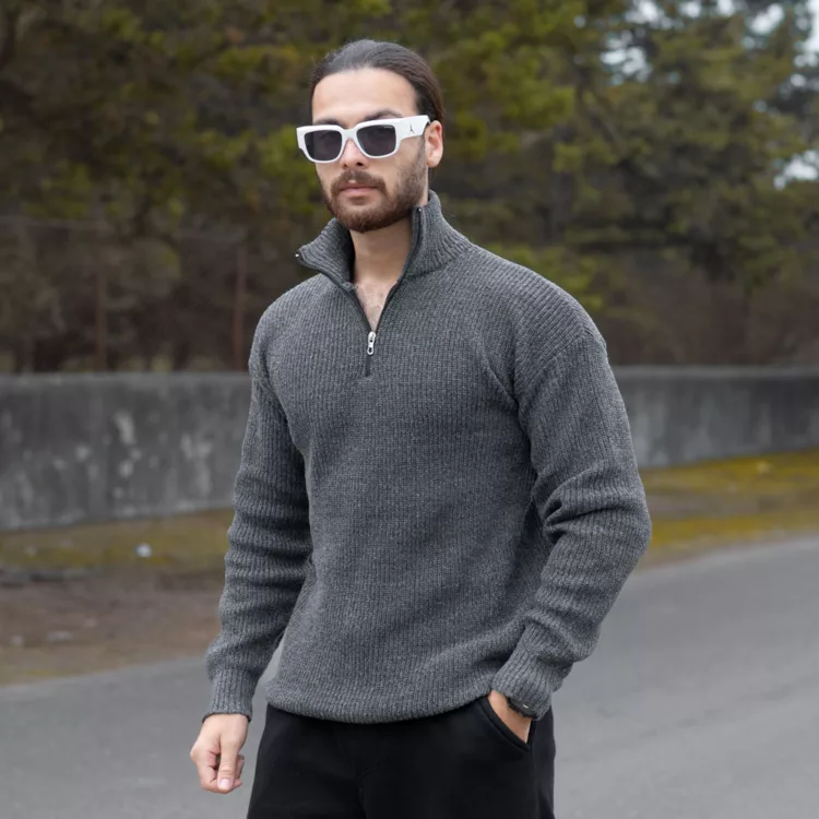 بافت مردانه نیم زیپ کد 28239