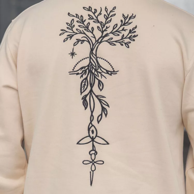 تیشرت دورس مردانه گلدوزی کد 28262