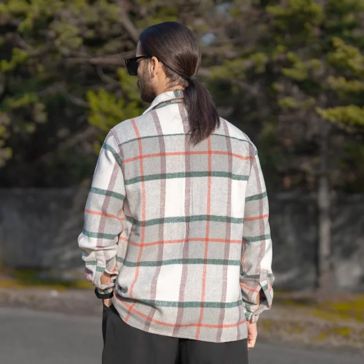 پیراهن مردانه پشمی چهار خونه کد 28291