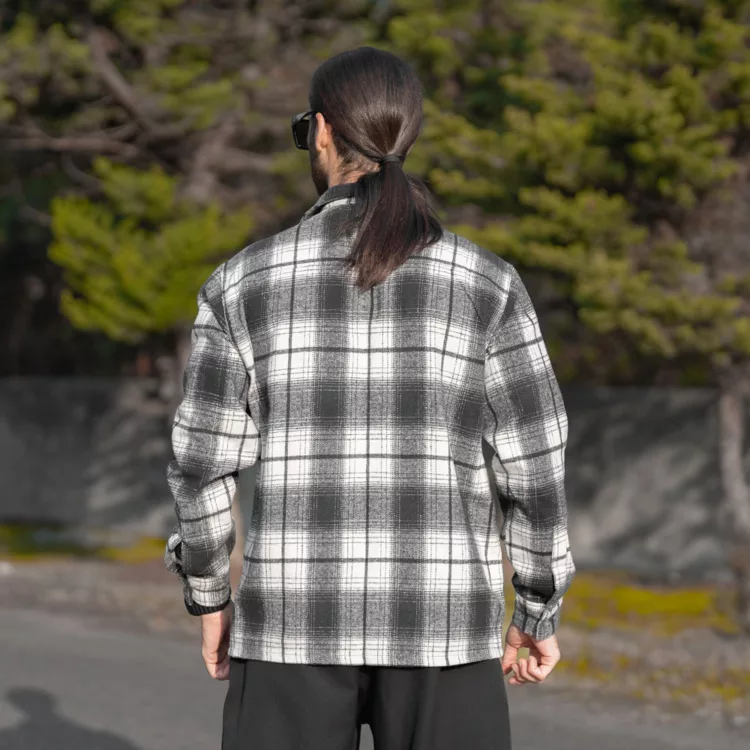 پیراهن مردانه پشمی چهار خونه کد 28293