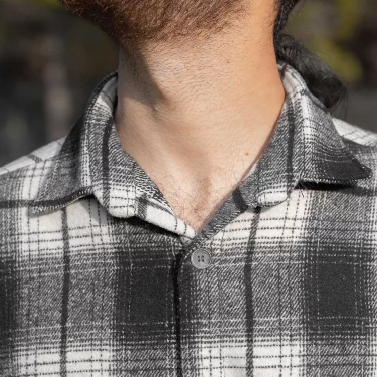 پیراهن مردانه پشمی چهار خونه کد 28293