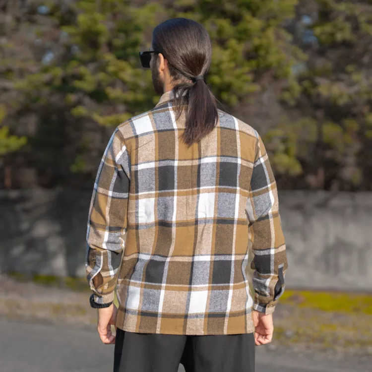 پیراهن مردانه پشمی چهار خونه کد 28295