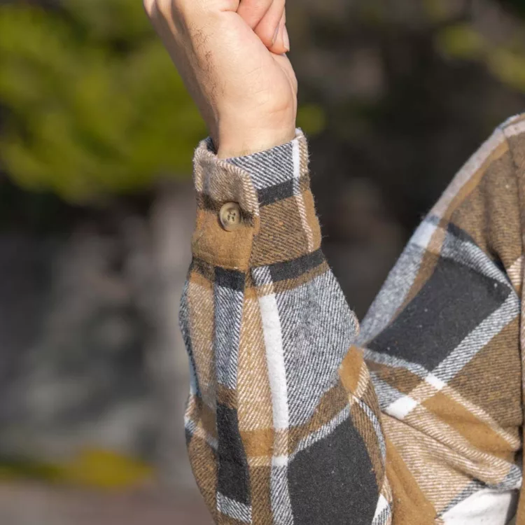 پیراهن مردانه پشمی چهار خونه کد 28295