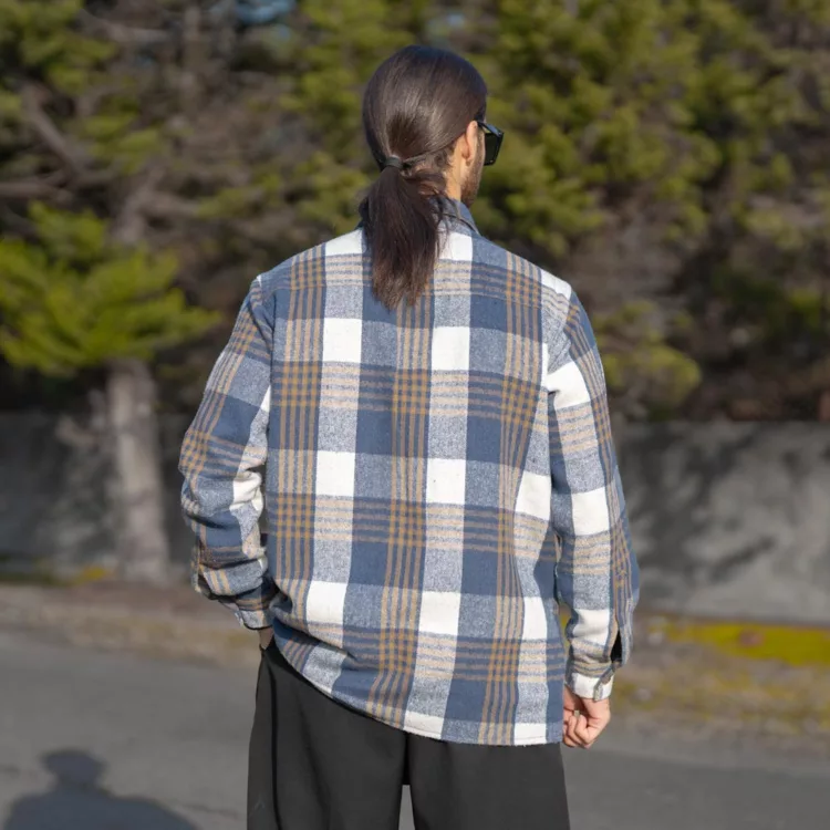 پیراهن مردانه پشمی چهار خونه کد 28292