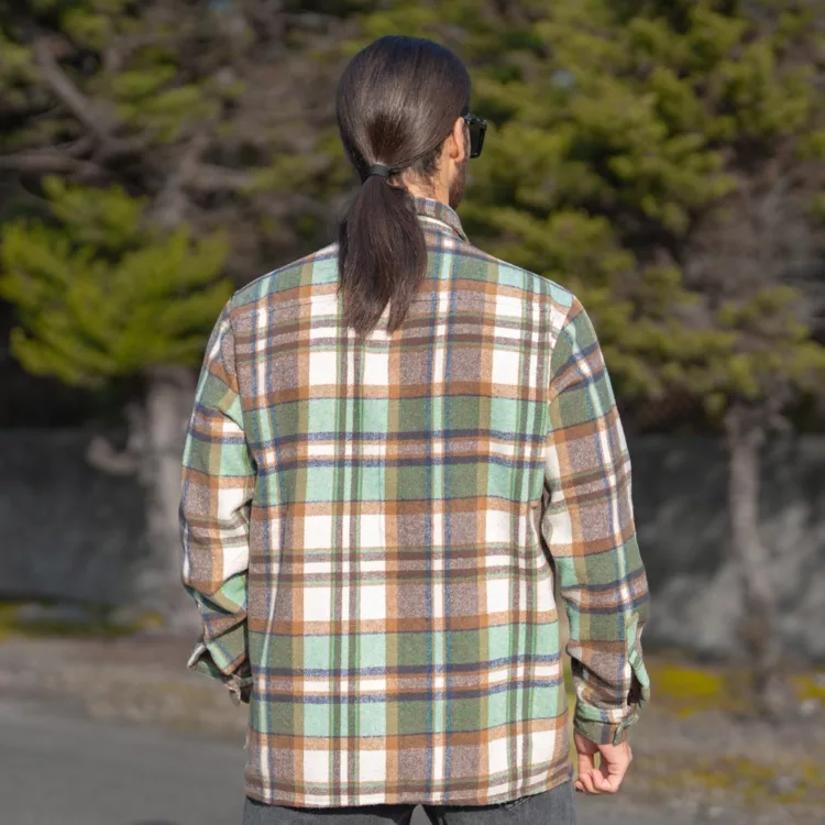 پیراهن مردانه پشمی چهار خونه کد 28294