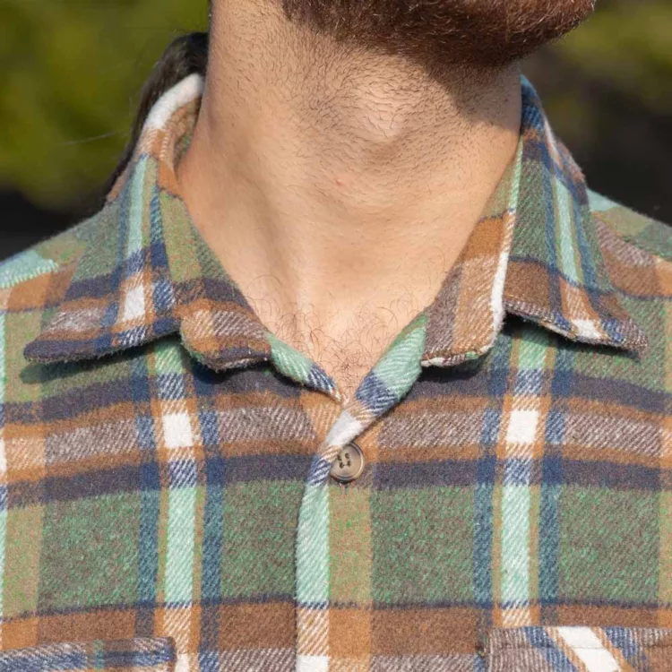 پیراهن مردانه پشمی چهار خونه کد 28294