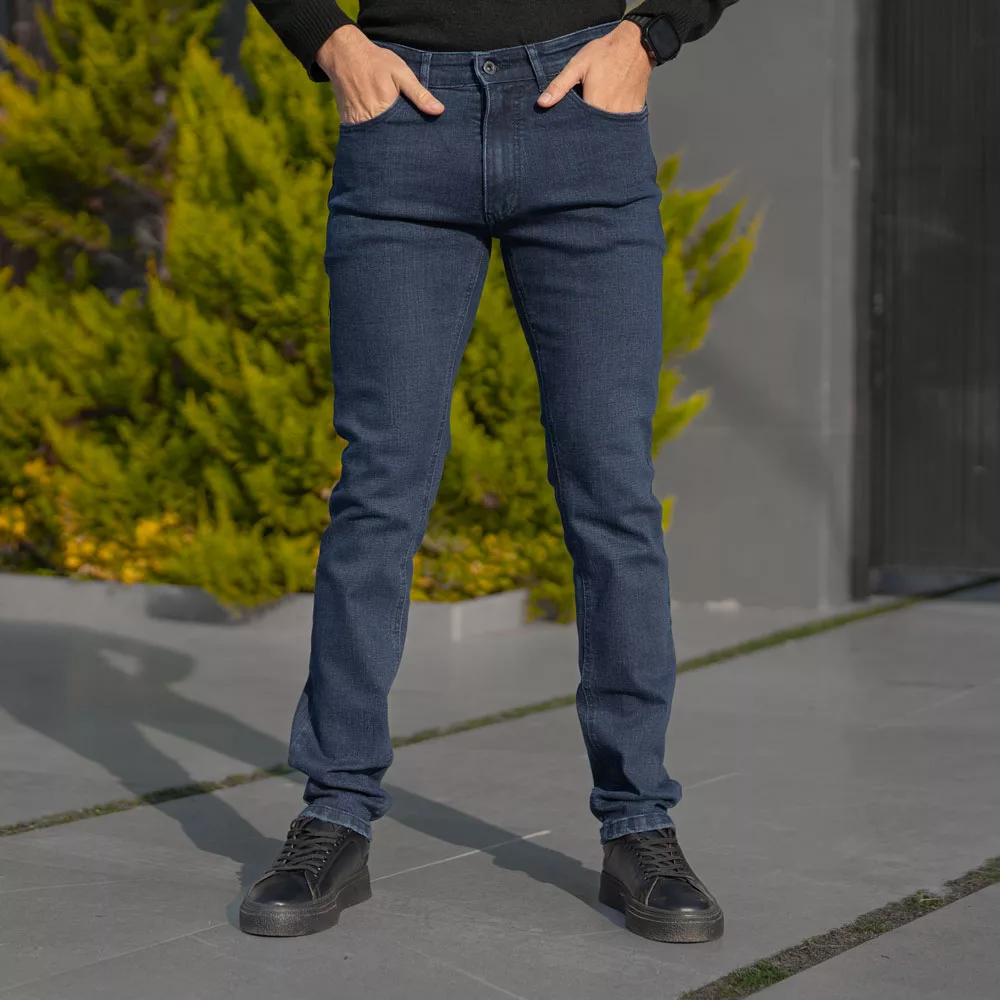 شلوار جین مردانه سرمه ای کد 28297