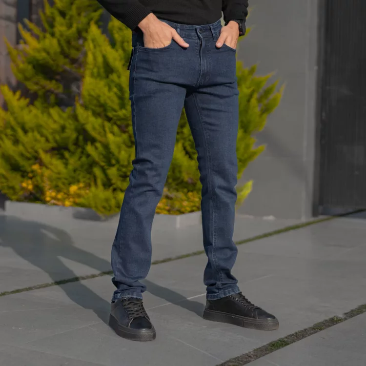 شلوار جین مردانه سرمه ای کد 28297