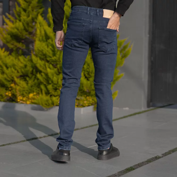 شلوار جین مردانه سرمه ای کد 28297