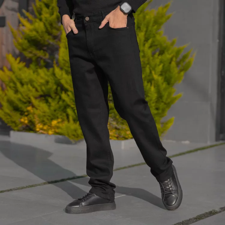 شلوار جین مردانه مشکی کد 28300