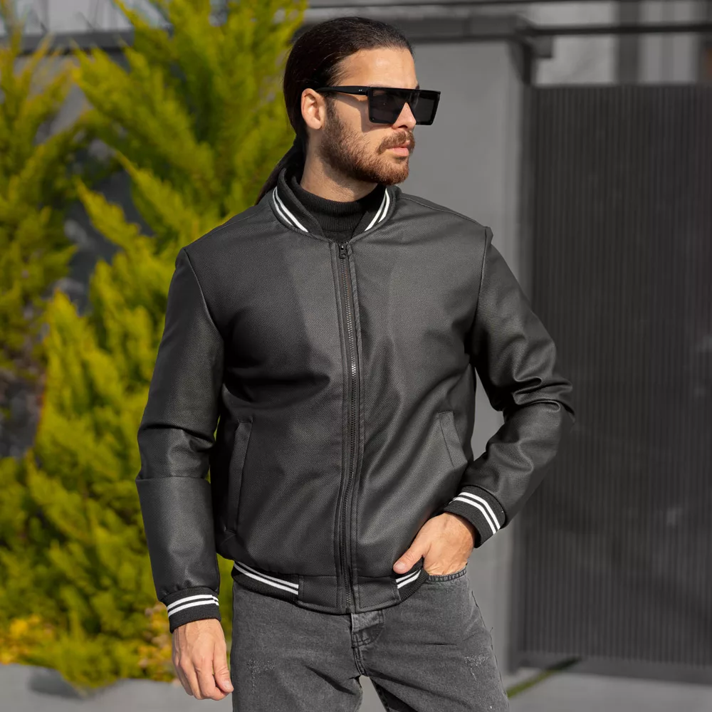 بامبر چرم مردانه کد 28296