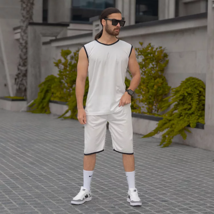 ست تاپ و شلوارک مردانه کد 28306