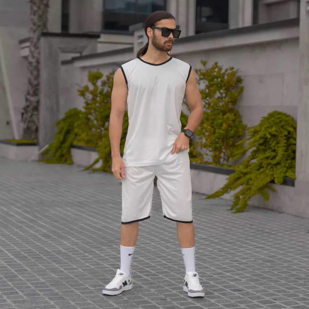 ست تاپ و شلوارک مردانه کد 28306