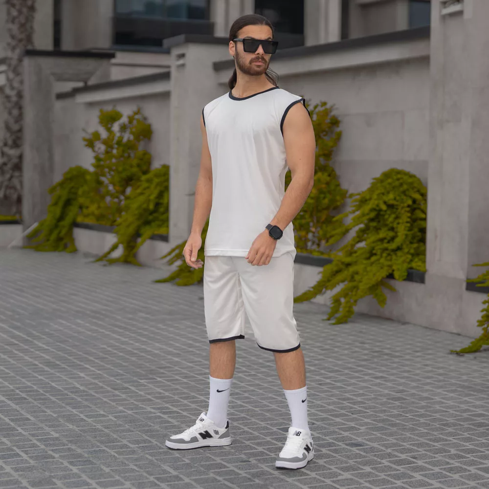 ست تاپ و شلوارک مردانه کد 28306