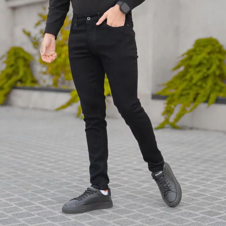 شلوار جین مردانه مشکی کد 28298