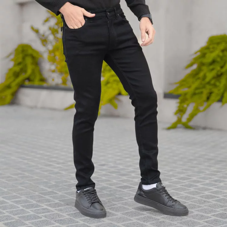 شلوار جین مردانه مشکی کد 28298