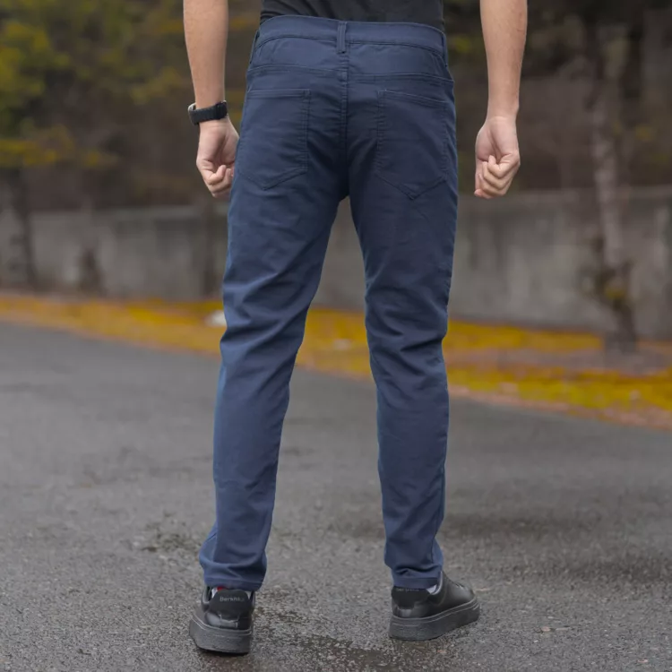 شلوار جین مردانه سرمه ای کد 28330