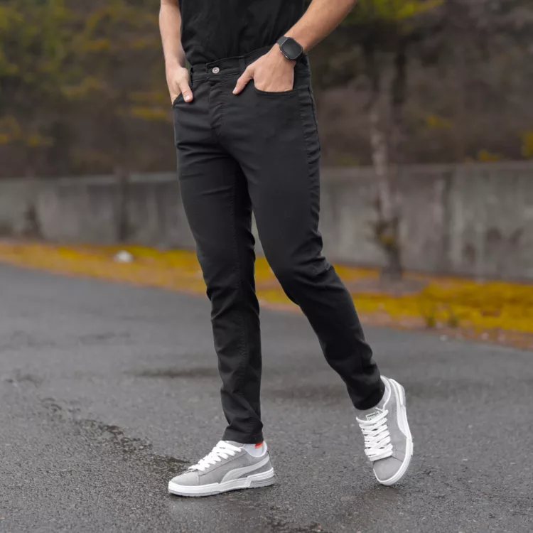 شلوار جین مردانه مشکی کد 28331