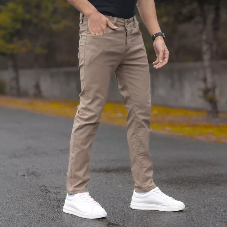 شلوار جین مردانه نسکافه ای کد 28329