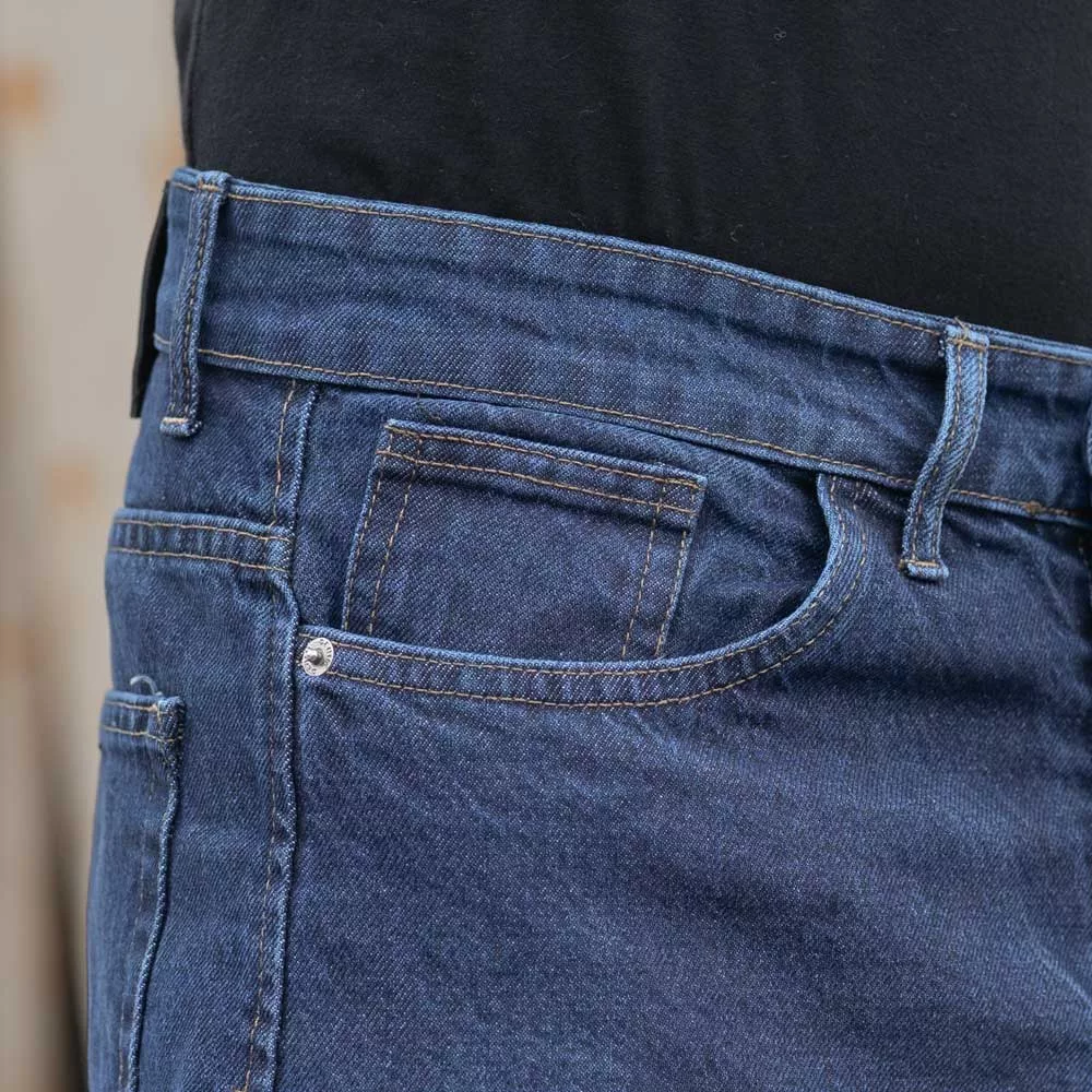 شلوار جین مردانه مام آبی تیره کد 28131