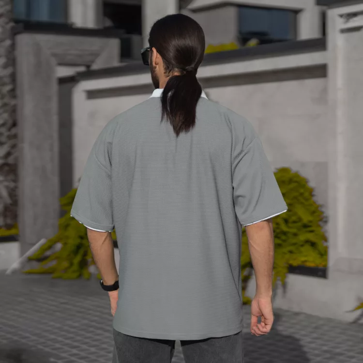 تیشرت مردانه نیم زیپ کد 28218