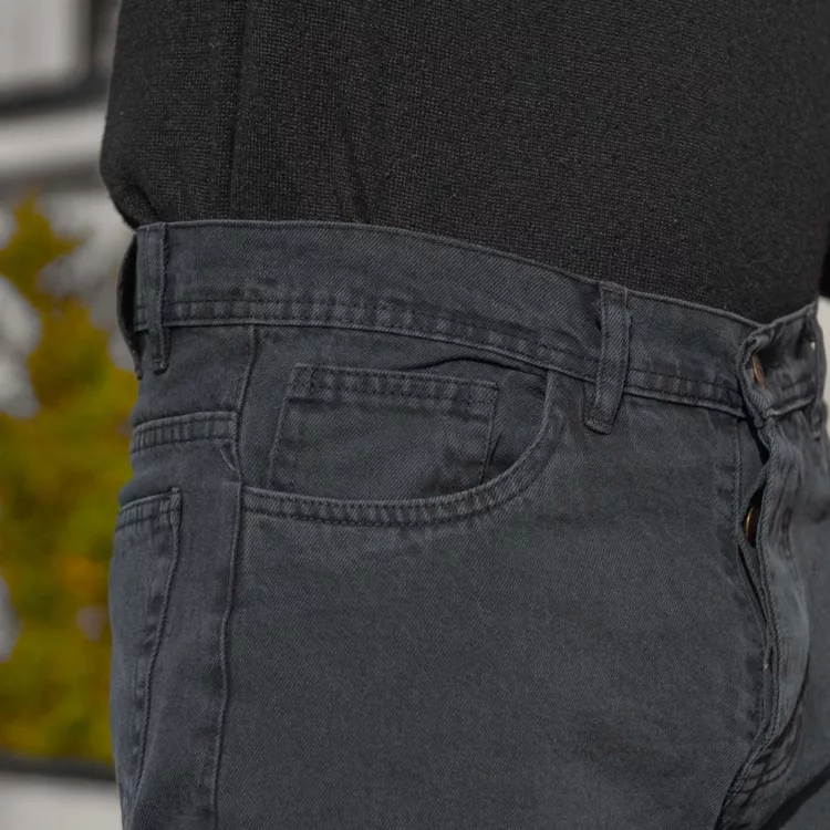 شلوار جین مردانه مام ذغالی کد 28365