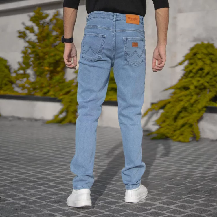 شلوار جین مردانه آبی روشن کد 28349
