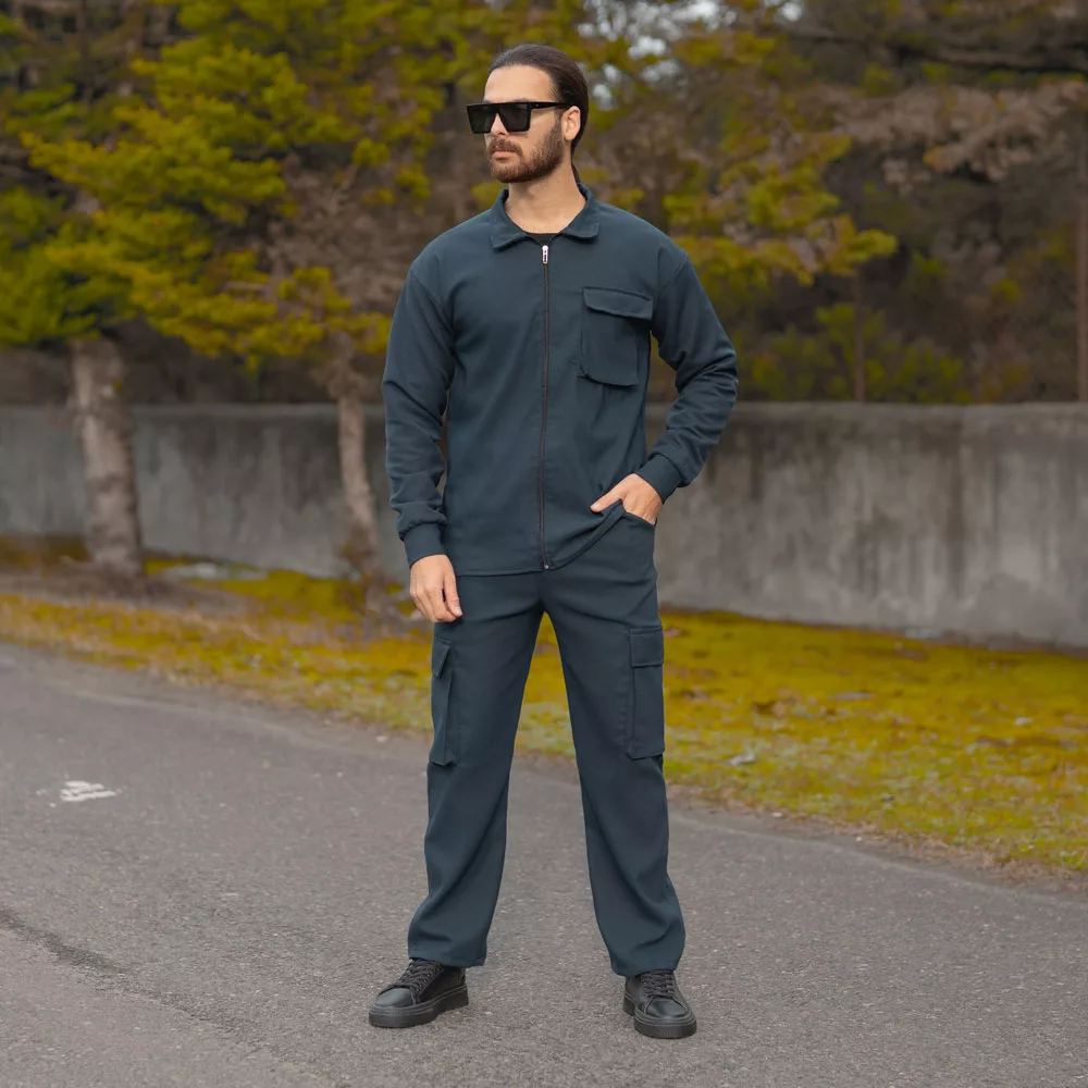 ست تیشرت و شلوار کارگو مردانه کد 28374