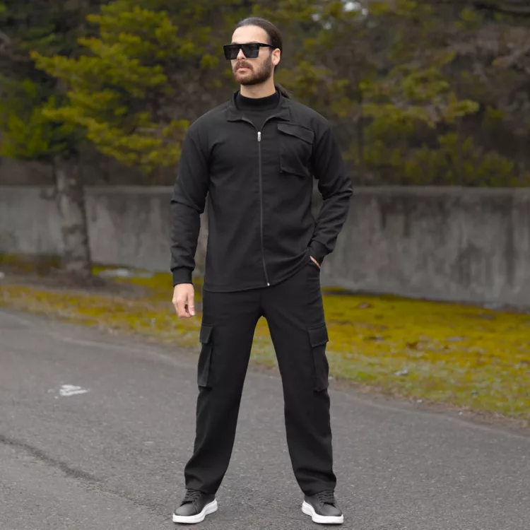 ست تیشرت و شلوار کارگو مردانه کد 28374