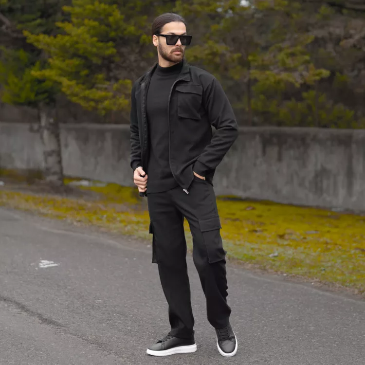 ست تیشرت و شلوار کارگو مردانه کد 28374