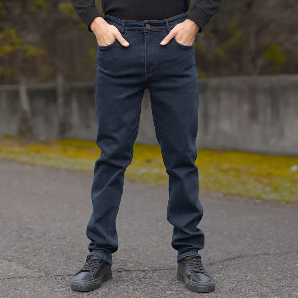 شلوار جین مردانه سرمه ای کد 28386