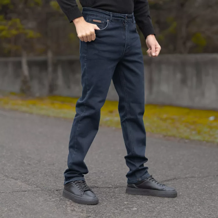 شلوار جین مردانه سرمه ای کد 28386