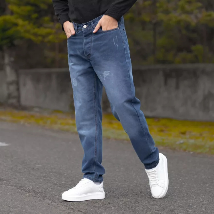 شلوار جین مردانه آبی کد 27985