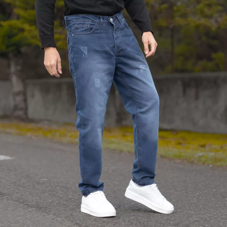 شلوار جین مردانه آبی کد 27985