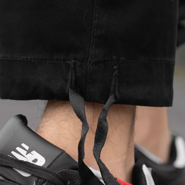 شلوار اسلش مردانه کارگو مشکی کد 28156