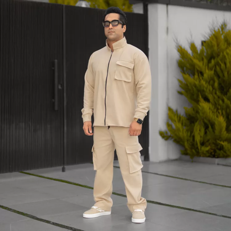 ست تیشرت و شلوار کارگو مردانه کد 28374